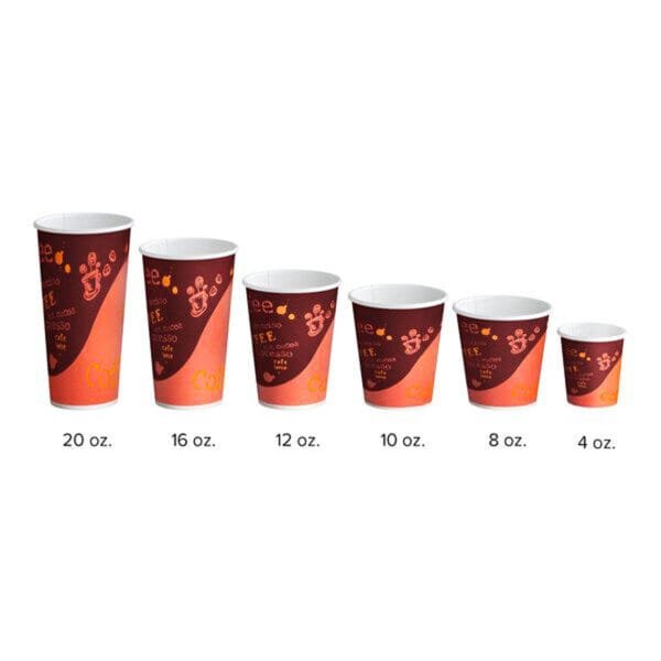 20 oz. Coffee Print Poly Paper Hot Cup – 1000/Case | Disposable Hot Cups for Buffalo Coffee Shops - Image 4