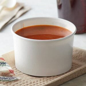 12 oz. White Paper Frozen Yogurt Soup Food Cup – 1000/Case | Disposable Cups for Buffalo Foodservice