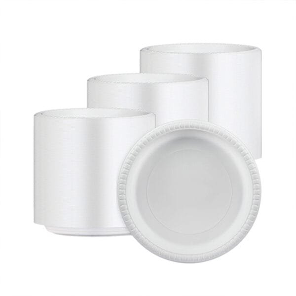 Eco-Friendly No PFAS Added Bamboo Bagasse Blend 10” Plate – 400/Case | Compostable Plates for Buffalo Foodservice - Image 4