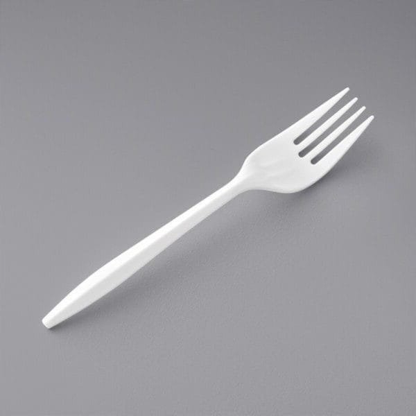Medium Weight White Polypropylene Plastic Fork – 1000/Case | Disposable Forks for Buffalo Foodservice - Image 3