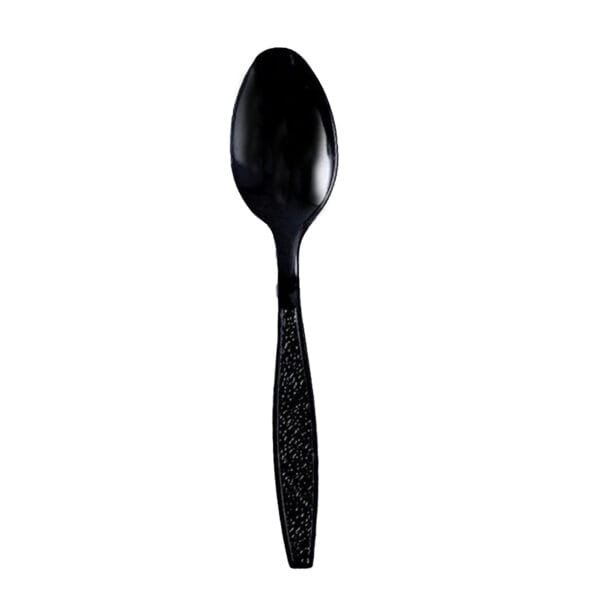 Black Heavy Weight Polystyrene Plastic Spoon – 1000/Case | Durable Disposable Spoons for Buffalo Foodservice - Image 4