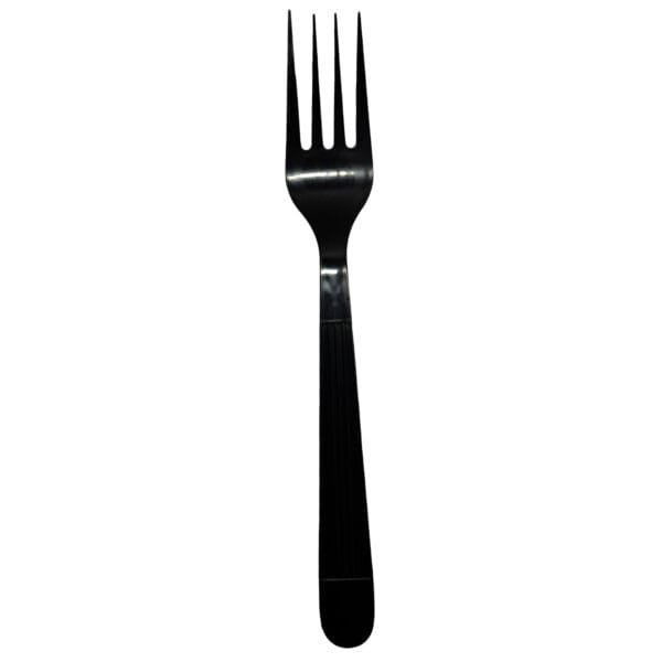 Black Extra Heavy Weight Wrapped Polystyrene Plastic Fork – 1000/Case | Durable Disposable Forks for Buffalo Foodservice - Image 4