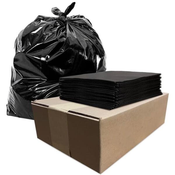 Medco-46 Gallon 1.2 Mil 40” x 46” Low Density Medium-Duty Clear Can Liner Trash Bag – 100/Case | Reliable Waste Bags for Buffalo Businesses