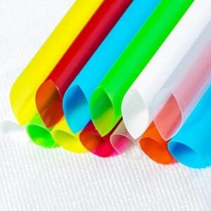 9" Multicolor Stripe Pointed Wrapped Smoothie Straw – 2200/Case | Disposable Straws for Buffalo Restaurants & Cafes