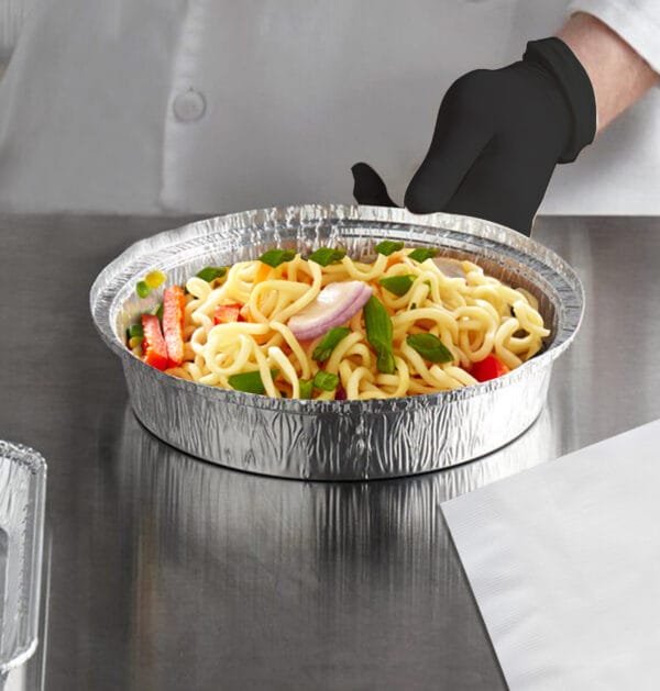 9” Round Heavy Weight Foil Take-Out Pan – 500/Case | Durable Disposable Pans for Buffalo Foodservice