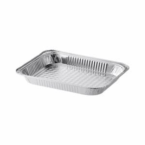 Half Size Foil Steam Table Pan Medium 2'' 3/16'' Depth – 100/Case | Durable Medium Pans for Buffalo Foodservice