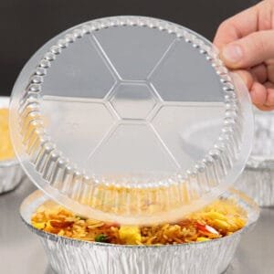 6” Clear Round Plastic Dome Lid – 500/Case | Secure Lids for Buffalo Foodservice