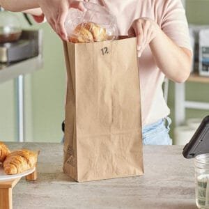 12 lb. Brown Paper Bag – 500/Bundle | Eco-Friendly Disposable Bags for Buffalo Foodservice