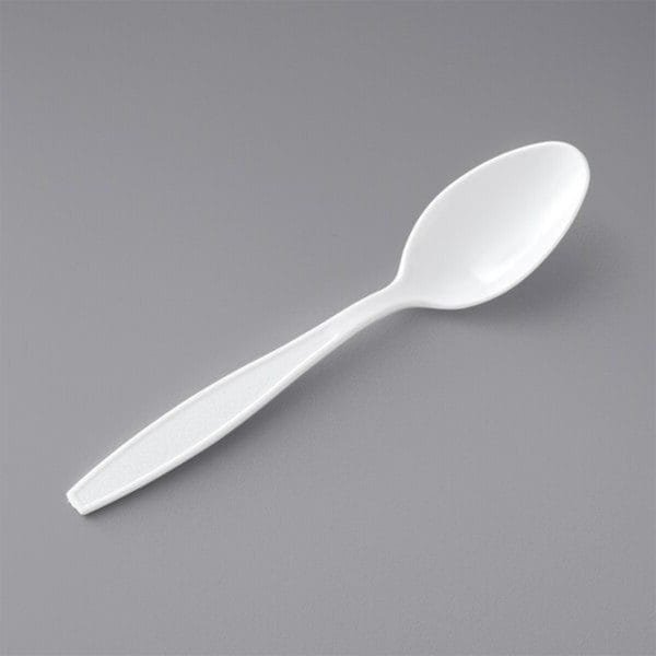 White Heavy Weight Polystyrene Plastic Spoon – 1000/Case | Durable Disposable Spoons for Buffalo Foodservice - Image 4