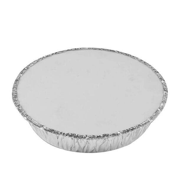 8” Round Heavy Weight Foil Take-Out Pan – 500/Case | Durable Disposable Pans for Buffalo Foodservice - Image 3