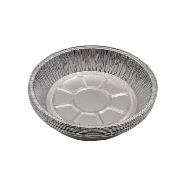 6” Round Heavy Weight Foil Take-Out Pan – 500/Case | Durable Disposable Pans for Buffalo Foodservice