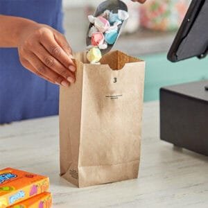 3 lb. Brown Paper Bag – 500/Bundle | Eco-Friendly Disposable Bags for Buffalo Foodservice
