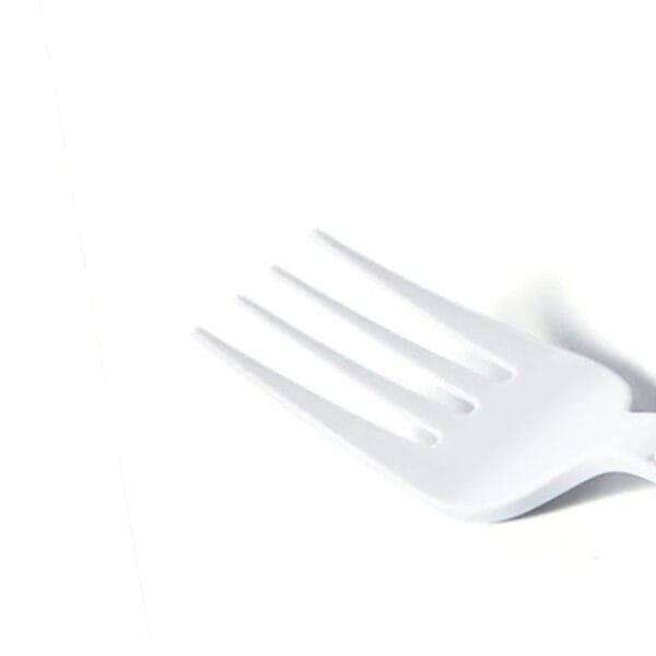 Medium Weight White Polypropylene Plastic Fork – 1000/Case | Disposable Forks for Buffalo Foodservice - Image 2