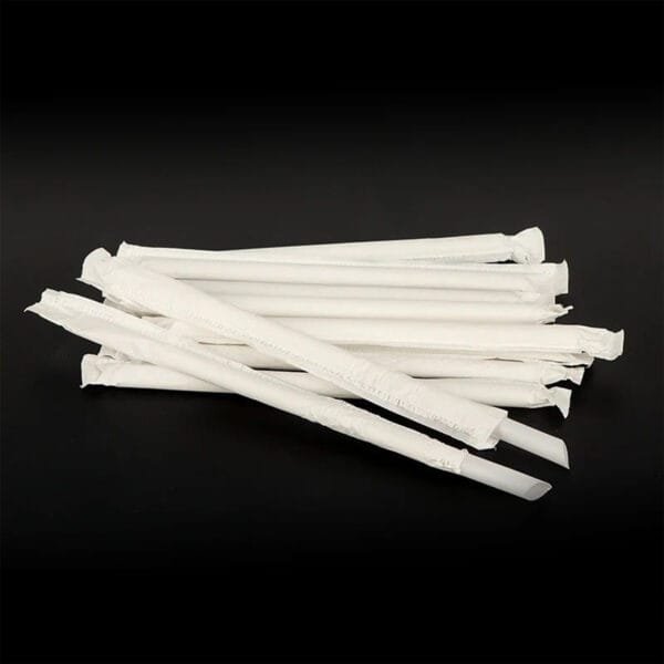 7 3/4" Jumbo Clear Wrapped Straw – 12000/Case | Disposable Straws for Buffalo Restaurants & Cafes - Image 3