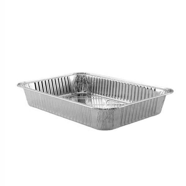 Medco Half Size Foil Steam Table Pan Deep 2'' 9/16'' Depth – 100/Case | Durable Deep Pans for Buffalo Foodservice - Image 3