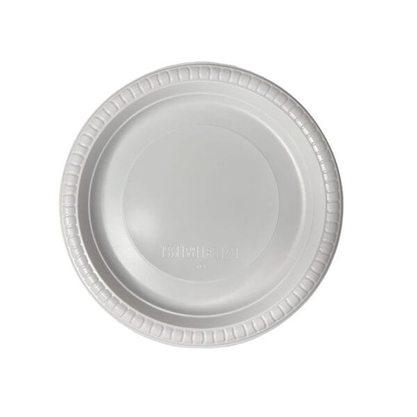 9'' White Ivory Mineral-Filled Polypropylene Plate – 400/Case | Durable Disposable Plates for Buffalo Foodservice - Image 3