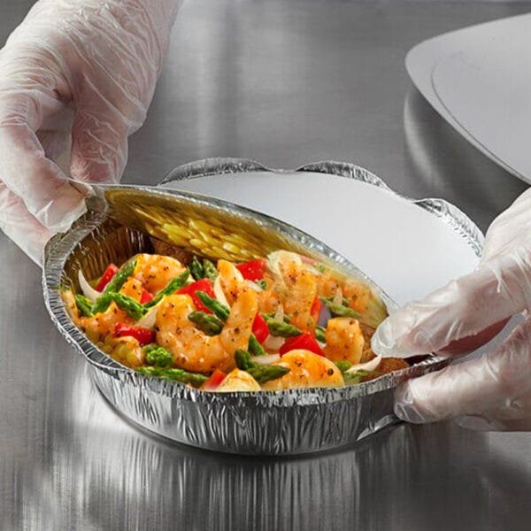 8” Round Foil-Laminated Board Lid – 500/Case | Secure Lids for Buffalo Foodservice