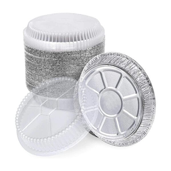 6” Round Heavy Weight Foil Take-Out Pan – 500/Case | Durable Disposable Pans for Buffalo Foodservice - Image 2