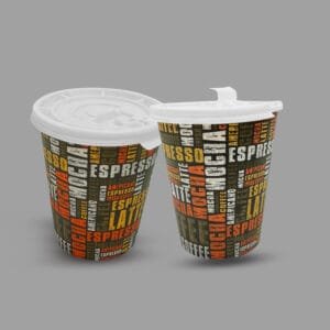 8 oz. Paper Hot Cups White Tear Tab Lid – 1000/Case | Disposable Lids for Buffalo Coffee Shops