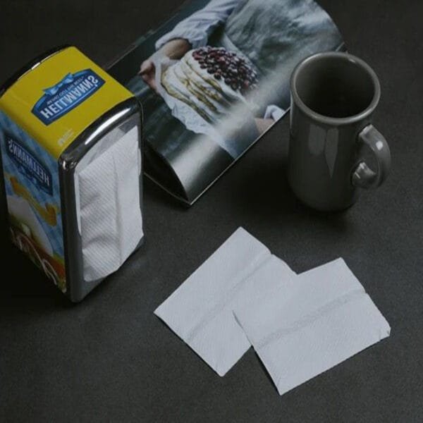 White Junior Low-Fold 6”x12” Dispenser Napkin – 8,000/Case | Premium Disposable Napkins for Buffalo Foodservice