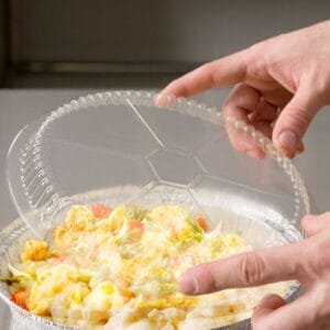 9” Clear Round Plastic Dome Lid – 500/Case | Durable Lids for Buffalo Foodservice
