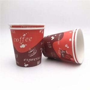 8 oz. Coffee Print Poly Paper Hot Cup – 1000/Case | Disposable Hot Cups for Buffalo Coffee Shops
