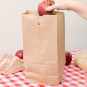 8 lb. Brown Paper Bag – 500/Bundle | Eco-Friendly Disposable Bags for Buffalo Foodservice