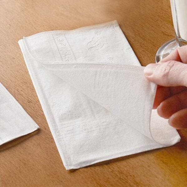 White 2-Ply Dinner Napkin 17” x 15” – 3000/Case | Premium Disposable Napkins for Buffalo Foodservice - Image 6
