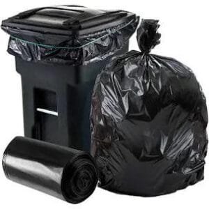 Medco-58 Gallon 3 Mil 38”x58” Low Density Heavy-Duty Black Trash Bag Can Liner – 50/Case | Industrial Contractor Bags for Buffalo Businesses