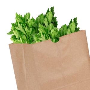 1.8 Brown Paper Barrel Sack – 500/Bundle | Eco-Friendly Disposable Bags for Buffalo Foodservice