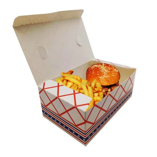 CH – 250-2, 500x240x360MM Large Size Printed Chicken Paper Food Box – 250 Pc/Case | Reliable Take-Out Solutions for Buffalo Foodservice