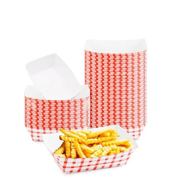 1 lb. Cornerstone Paper Food Tray – 1000/Case | Eco-Friendly Disposable Trays for Buffalo Foodservice - Image 2