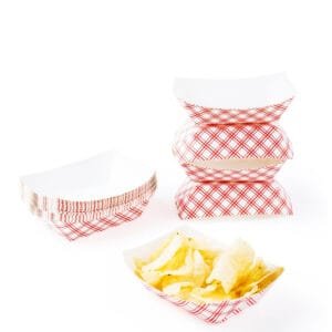 3 lb. Cornerstone Paper Food Tray – 1000/Case | Heavy-Duty Eco-Friendly Trays for Buffalo Foodservice