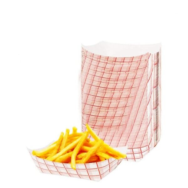 1 lb. Cornerstone Paper Food Tray – 1000/Case | Eco-Friendly Disposable Trays for Buffalo Foodservice