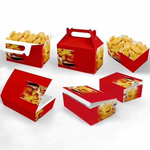 CH – 250-3, 510x290x375MM Jumbo Size Printed Chicken Paper Food Box – 250 Pc/Case | Reliable Take-Out Solutions for Buffalo Foodservice - Image 2