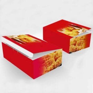 CH – 250-1, 440x220x315MM Medium Size Printed Chicken Paper Food Box – 250 Pc/Case | Reliable Take-Out Solutions for Buffalo Foodservice