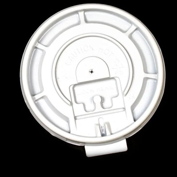 8 oz. Paper Hot Cups White Tear Tab Lid – 1000/Case | Disposable Lids for Buffalo Coffee Shops - Image 4