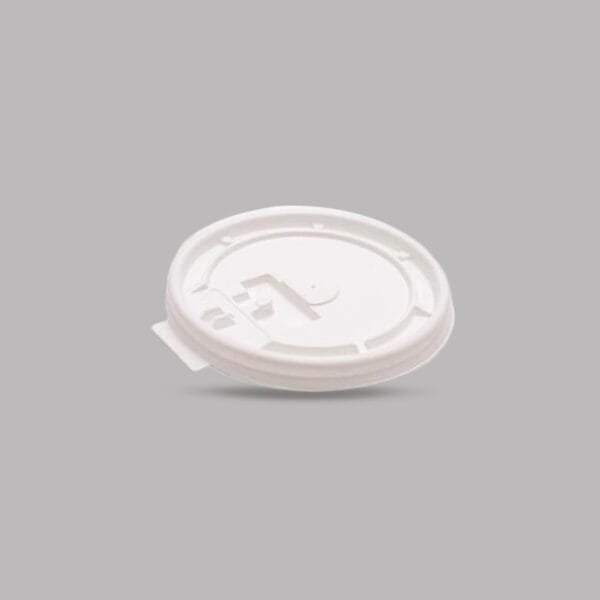 8 oz. Paper Hot Cups White Tear Tab Lid – 1000/Case | Disposable Lids for Buffalo Coffee Shops - Image 2