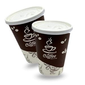 10 oz. Coffee Print Poly Paper Hot Cup – 1000/Case | Disposable Hot Cups for Buffalo Coffee Shops