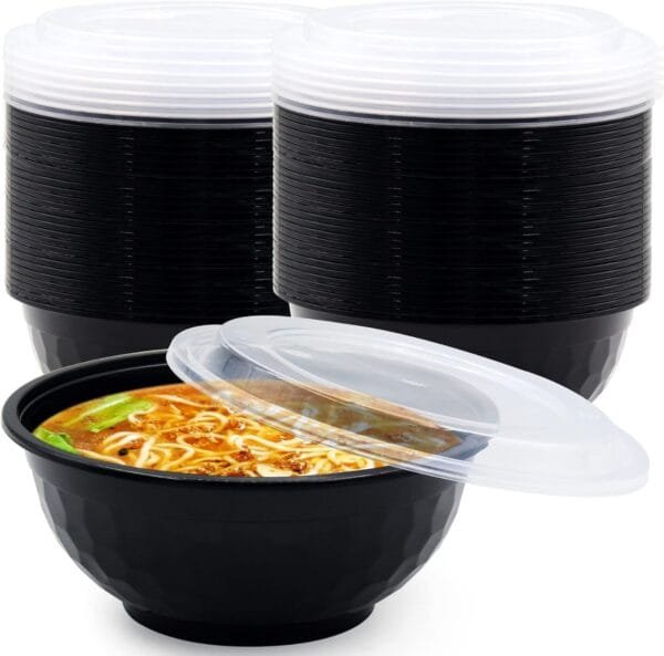 36 oz. Disposable Microwave Noodle Soup Ramen Bowl – 150/Case | Durable Food Containers for Buffalo Catering & Foodservice - Image 5